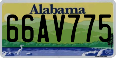 AL license plate 66AV775