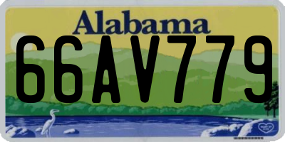 AL license plate 66AV779