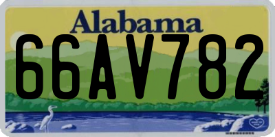 AL license plate 66AV782
