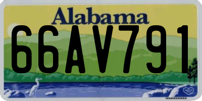 AL license plate 66AV791