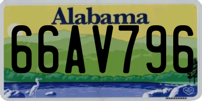 AL license plate 66AV796