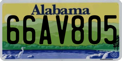 AL license plate 66AV805