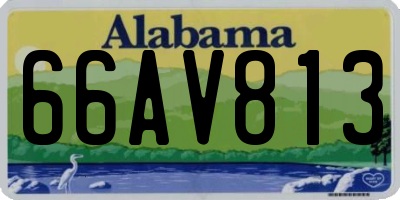 AL license plate 66AV813