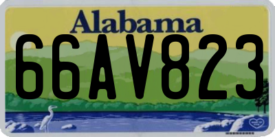 AL license plate 66AV823