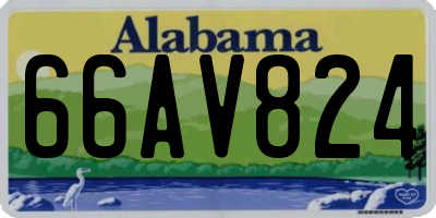 AL license plate 66AV824