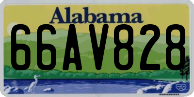 AL license plate 66AV828