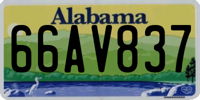 AL license plate 66AV837