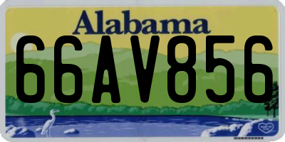 AL license plate 66AV856