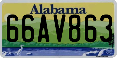 AL license plate 66AV863