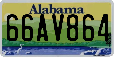 AL license plate 66AV864
