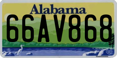 AL license plate 66AV868