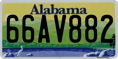 AL license plate 66AV882