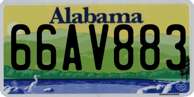 AL license plate 66AV883