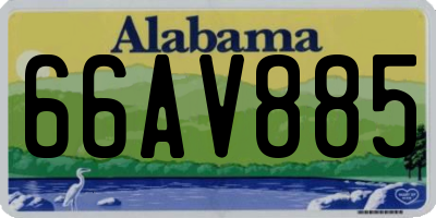 AL license plate 66AV885