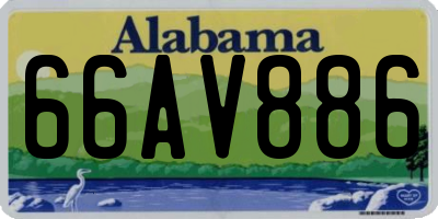 AL license plate 66AV886