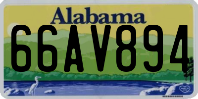AL license plate 66AV894