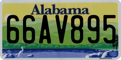 AL license plate 66AV895