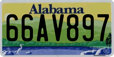 AL license plate 66AV897
