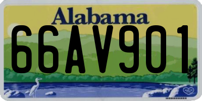 AL license plate 66AV901
