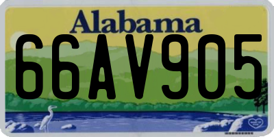AL license plate 66AV905