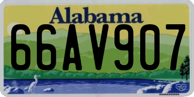AL license plate 66AV907