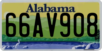 AL license plate 66AV908