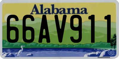 AL license plate 66AV911