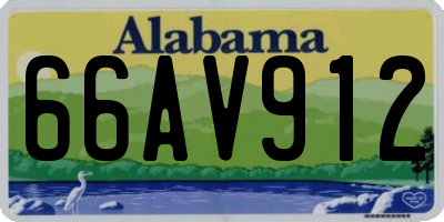 AL license plate 66AV912