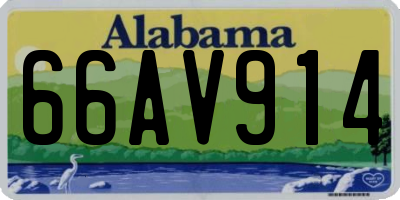 AL license plate 66AV914