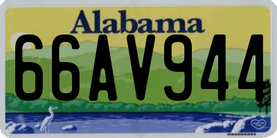 AL license plate 66AV944