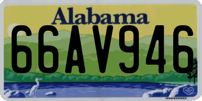 AL license plate 66AV946