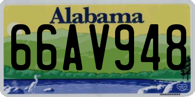 AL license plate 66AV948