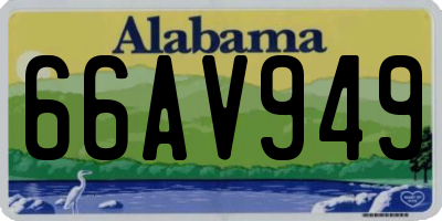 AL license plate 66AV949