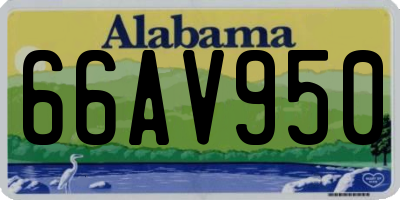 AL license plate 66AV950
