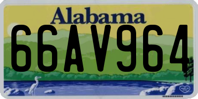 AL license plate 66AV964