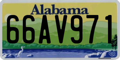 AL license plate 66AV971