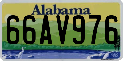 AL license plate 66AV976