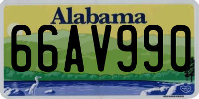 AL license plate 66AV990