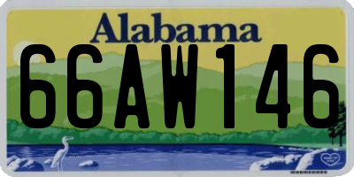 AL license plate 66AW146