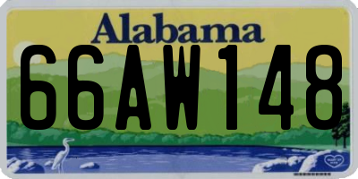 AL license plate 66AW148