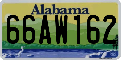 AL license plate 66AW162