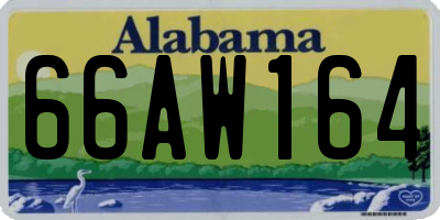 AL license plate 66AW164