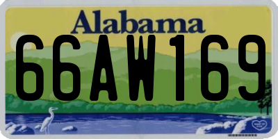 AL license plate 66AW169