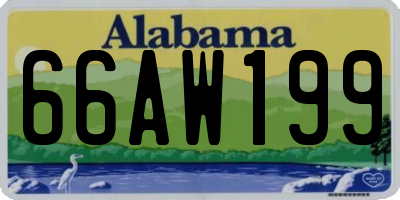AL license plate 66AW199