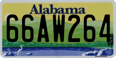 AL license plate 66AW264