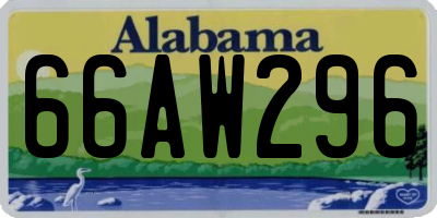 AL license plate 66AW296