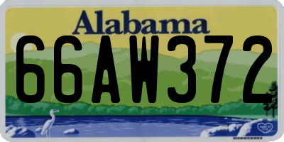 AL license plate 66AW372