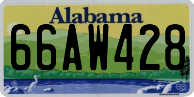 AL license plate 66AW428