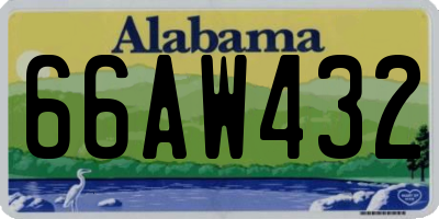 AL license plate 66AW432
