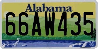 AL license plate 66AW435